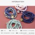 Blue turquoise crystal turquoise multi-circle bracelet, women's ethnic Nepalese Tibetan decoration, hippie yoga necklace for men