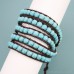 European and American bohemian boho style beaded wrap bracelet retro ethnic bracelet female hippie street vacation