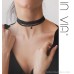 Black velvet neck chain double-layer collar necklace ins cold wind female clavicle chain neck strap net red simple choker