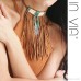 Indian tassel turquoise tassel necklace arm chain Bohemian ethnic style jewelry retro invia original