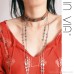 Invia Merad Bohemian Turquoise Long Necklace Female Choker Neck Chain Layered Sweater Chain Autumn