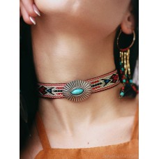 Retro Merad ethnic style necklace female clavicle chain choker Indian tribe neck chain Bohemian jewelry