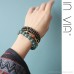 Ethnic style green shade bodhi root bracelet female retro literary multi-circle multi-layer bracelet male Tibetan hand jewelry