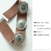 Merad Handmade Leather Collar Hippie Turquoise Choker Vintage Ethnic Bohemian Wind Collar Neck Chain