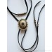 Invia retro ethnic Bohemian wind clavicle double-layer long necklace female sweater chain leather rope Navajo turquoise