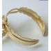 Indian Egyptian Greek Goddess Gold Leaf Bracelet Women's Open Bracelet Exaggerated Retro Bohemian