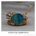 Metal lace hollow Bohemian fashion gem wide bracelet high-end winding bracelet invia Indian jewelry