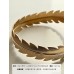 Tree leaf feather gold bracelet adjustable arm ring Greek Egyptian Indian style fashion versatile bracelet