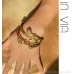 Invia Egyptian Greek retro wind gold bracelet titanium steel does not fade open adjustable bracelet exotic exaggerated