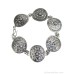 Tibetan Nepalese silver jewelry ethnic style retro silver bracelet Miao silver Bohemian style bracelet ancient style open