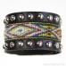 Bohemian ethnic style jewelry leather wide bracelet female scar cover wrist decoration retro tribe Indian invia