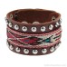 Bohemian ethnic style jewelry leather wide bracelet female scar cover wrist decoration retro tribe Indian invia