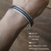 Invia leather wrapped rope bracelet multi-layer open bracelet pure silver retro style couple trendy men's gift for boyfriend