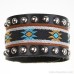 Bohemian ethnic style jewelry leather wide bracelet female scar cover wrist decoration retro tribe Indian invia