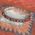 Indian jewelry Tibetan Nepalese retro silver jewelry Bohemian wide bracelet ethnic style set with gemstone bracelet