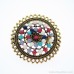 Bohemian style large round inlaid ring lady ethnic Indian jewelry retro court exotic style