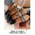 Stackable rings for women ins trend fashion personality Indian multiple joint index ring Bohemian hippie European and American