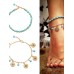 Bohemian style jewelry anklet female sexy Indian jewelry beach vacation multi-layer tassel foot chain belly dance